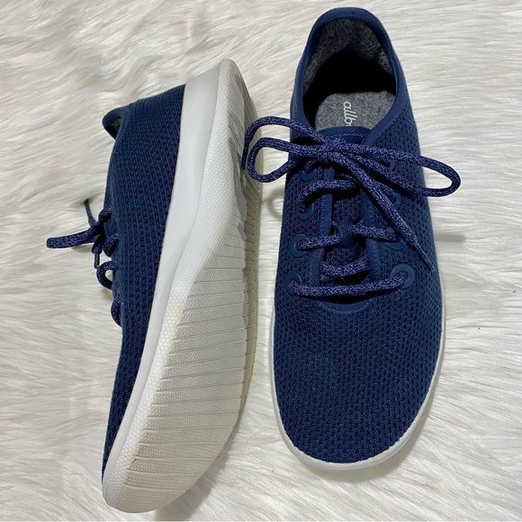 Allbirds Men's Tree Runners in Classic Marine Blue‎ (White Sole) - Picture 6 of 11